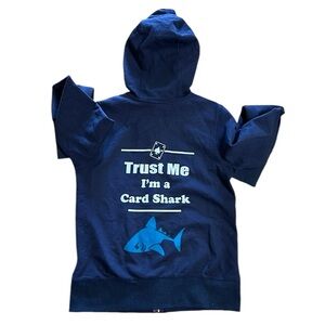 Playback‎ unisex hoodie full zip blue purple soft size large